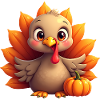 Bébé dinde de Thanksgiving