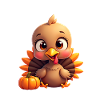 Bébé dinde de Thanksgiving