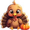 Bébé dinde de Thanksgiving