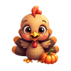 Bébé dinde de Thanksgiving