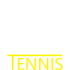 Tennis silhouette: player with racket