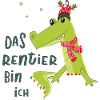 Reindeer Alligator Christmas Fun