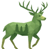 Geometric Deer