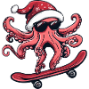 Octopus Christmas Funny