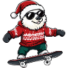 Polar Bear Christmas Funny