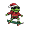 Frog Christmas Funny