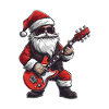 Santa Claus Guitar Santa