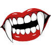 Vampire Lips Pop Art Halloween Party