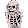 Anxious Skeleton Sketch