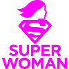Superwoman Logo Radiant Pink