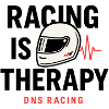 Racing Is Therapy Helmet Graphic