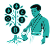 Satoshi-Baum Wurzeln der Krypto-Revolution Bitcoin