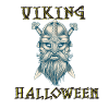 Viking Halloween Skull Design