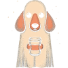 Funny Dog Ghost, Scary