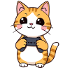 Gaming Cat with Controller
