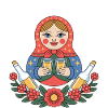 Babushka with Shot's motif