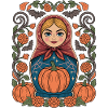 Autumn Matryoshka Pumpkin
