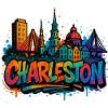 Charleston Skyline Graffiti