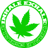 Hemp Leaf Circle Emblem