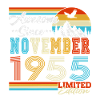 Novembre 1955 Vintage Retrò Compleanno