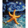Starfish Van Gogh Style Starry Night