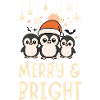 Cute and Bright Penguin Pattern