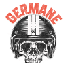 German Skull Motorradhelm Germane