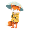 Fox Raincoat Umbrella