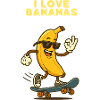 Banana Skateboarder with Style