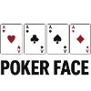 Poker Face Aces on Black