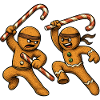 Christmas gingerbread men