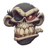 Monkey Skull Grin