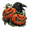 Pumpkin Duo and Crow Night