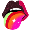 Prismatic Tongue Pop Lips