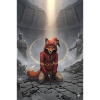 Red fox in the ritual circle