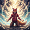 Fuchs im Zauberkreis Hoodie