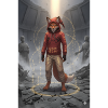 Rune Fox Hoodie in Ruin Style