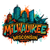 Milwaukee Skyline Splash Wisconsin