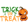 Trick or Treat Halloween Pumpkin