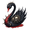 Skull Spines Swan