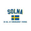 Solna flag i rigets farver