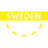 Yellow Swedish Flag Circle Design