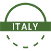 Green Italy Emblem Round Logo