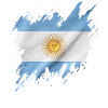 Drapeau de l’Argentine, style déchiré