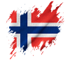 Norwegian flag, torn style