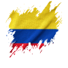 Flag of Colombia, torn style