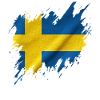 Flag of Sweden, torn style