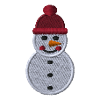 Snowman embroidered
