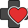 La medicina con il cuore | Simbolo per infermieri e medici
