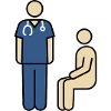 Doctor & Patient | Medical & Nursing Pictogram
